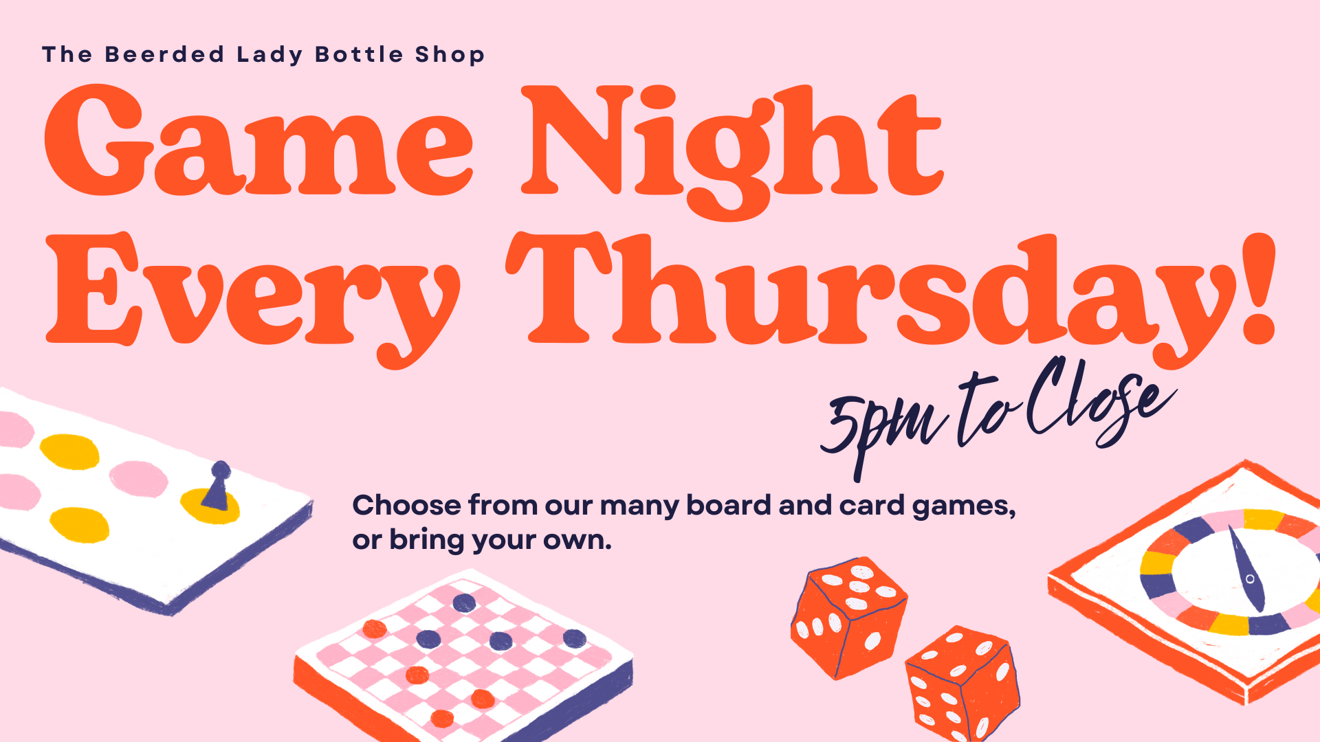 Board Game Night at The Beerded Lady