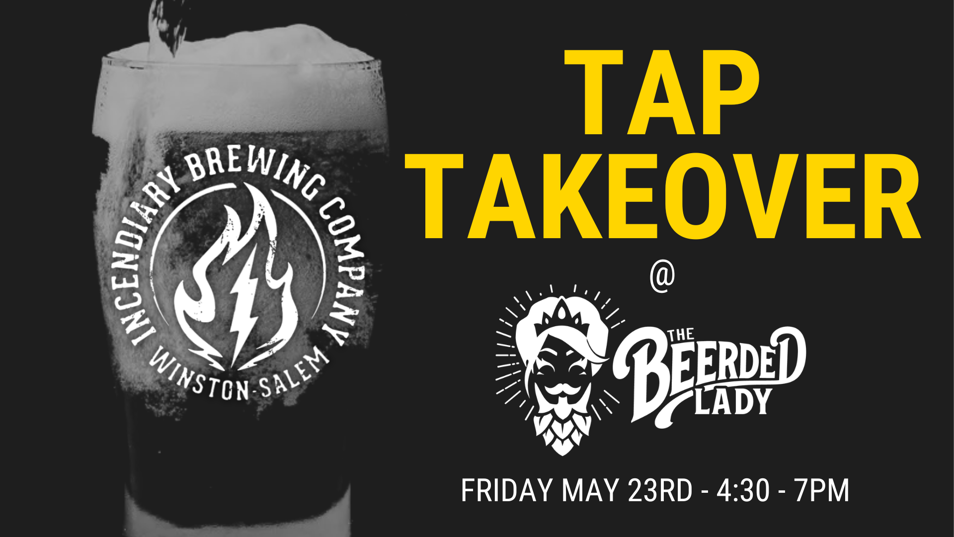Incendiary Brewing Tap Takeover at The Beerded Lady