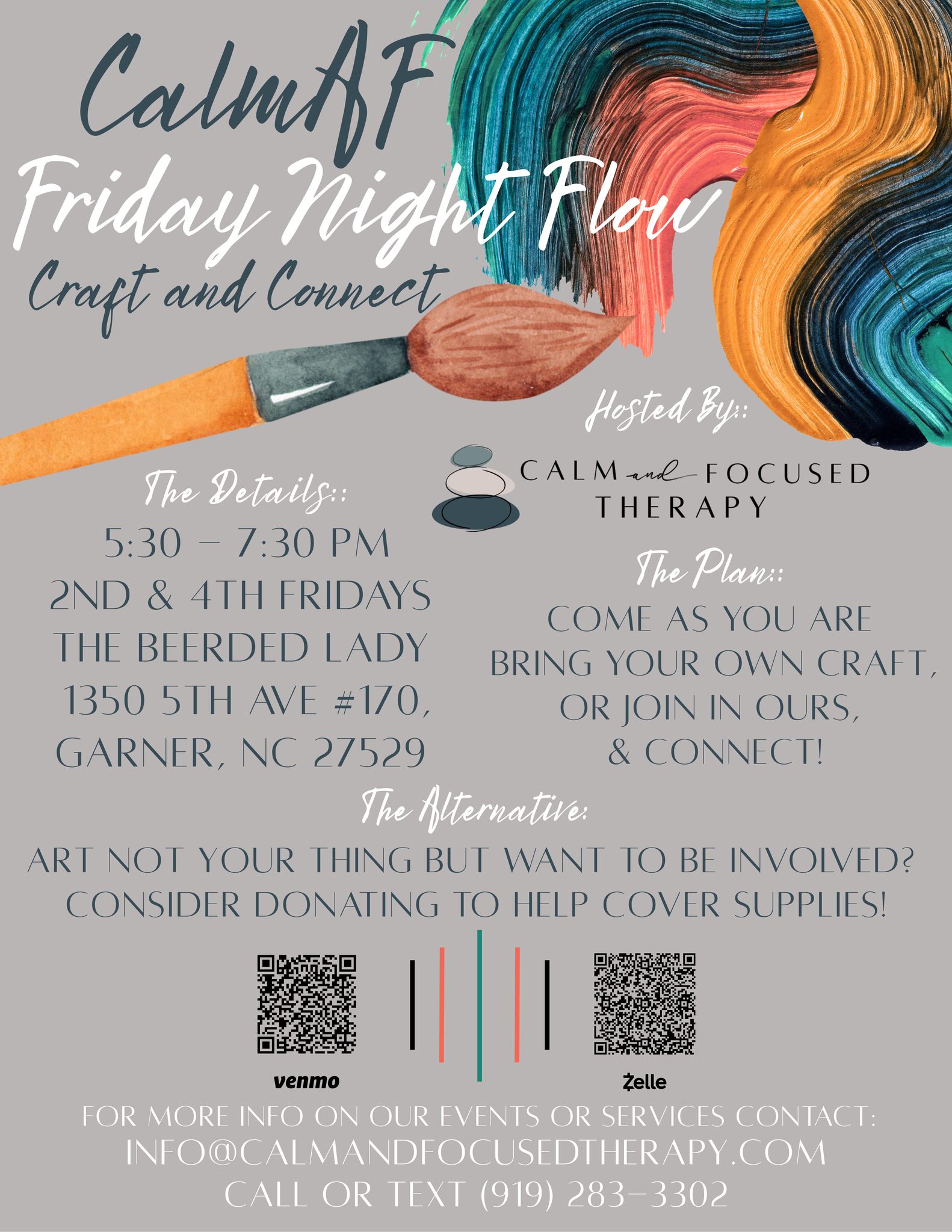 calm AF Friday Night Flow Craft & connect