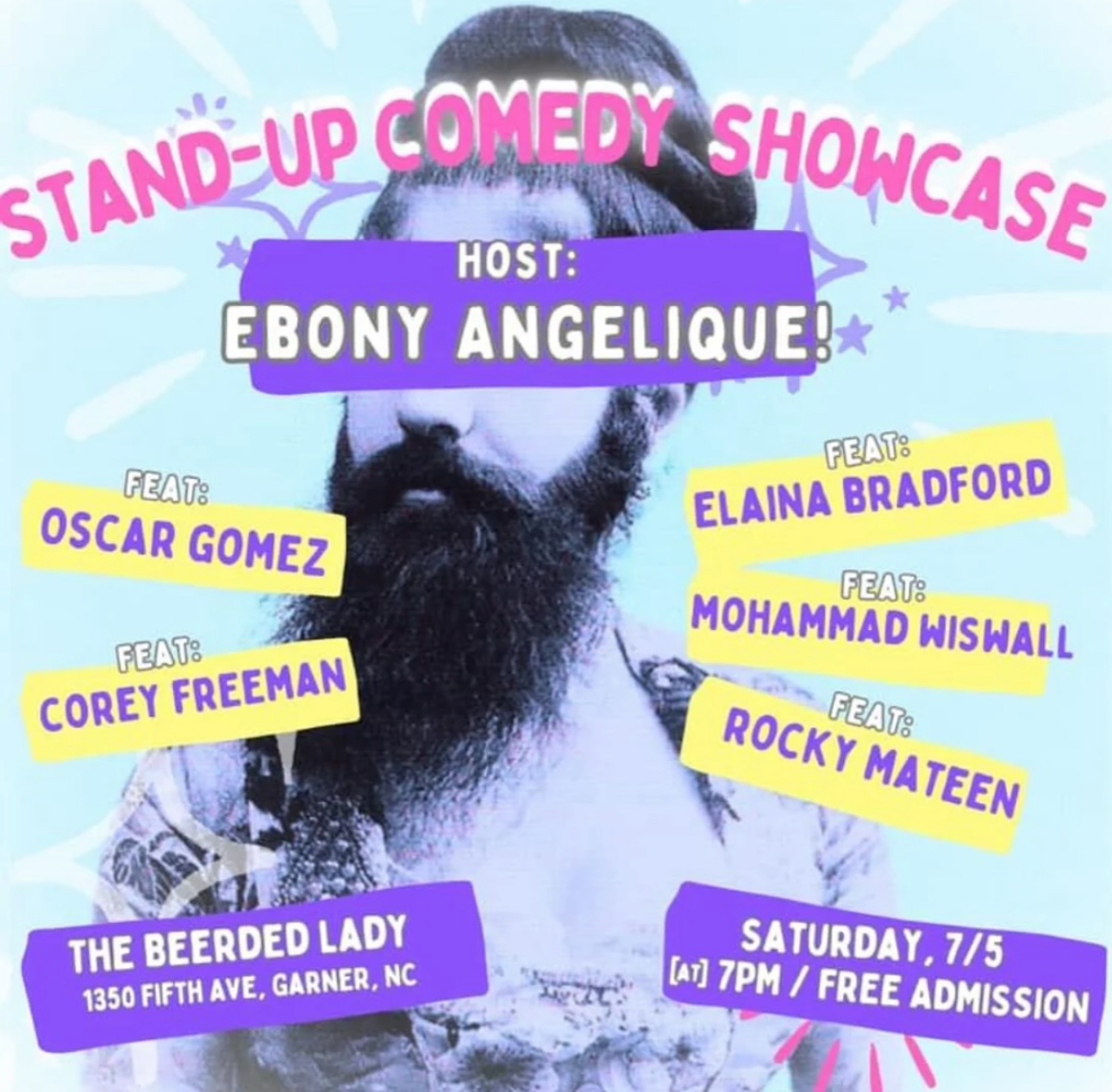 July Comedy The Beerded Lady Bottle Shop