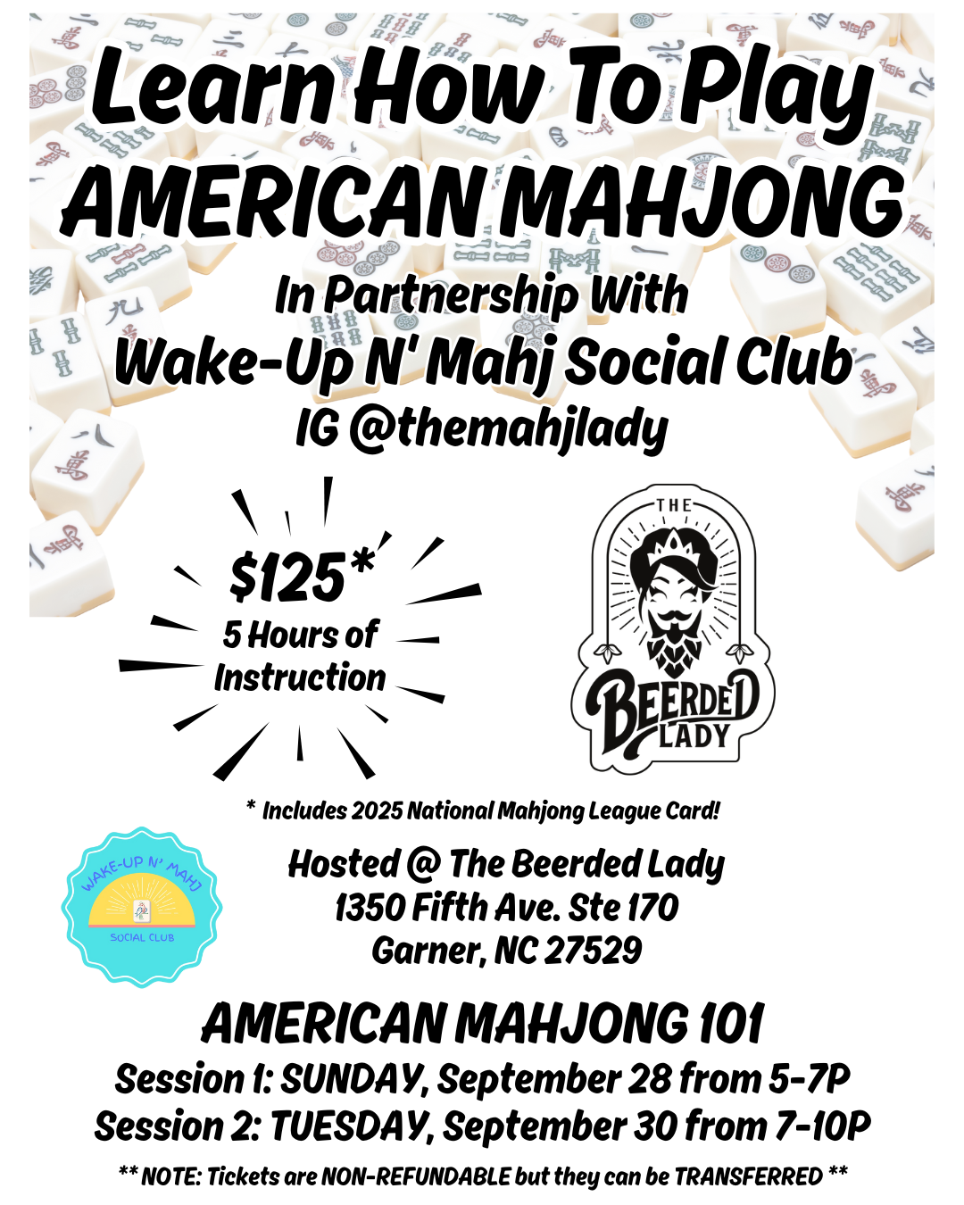 Mahjong & Malts - Learn how to play American Mahjong