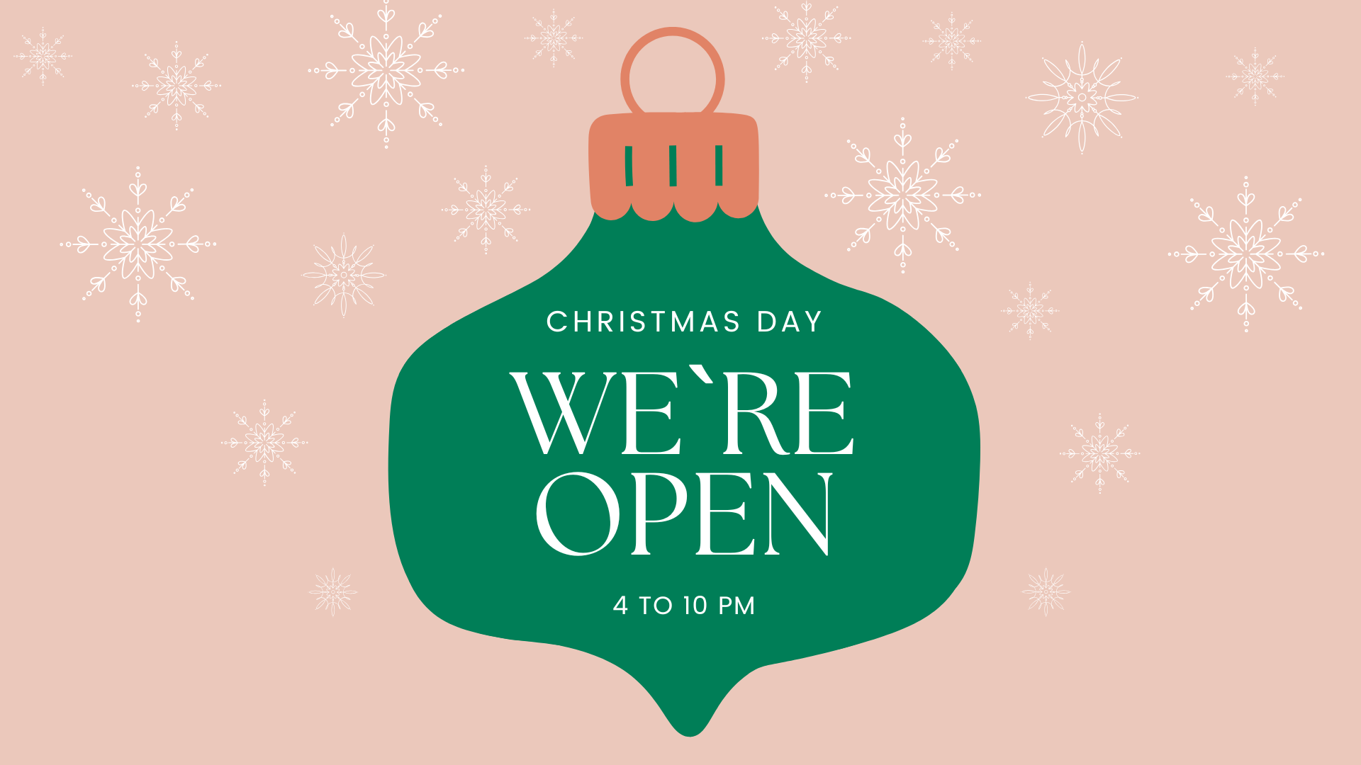 Open Christmas Day 2025